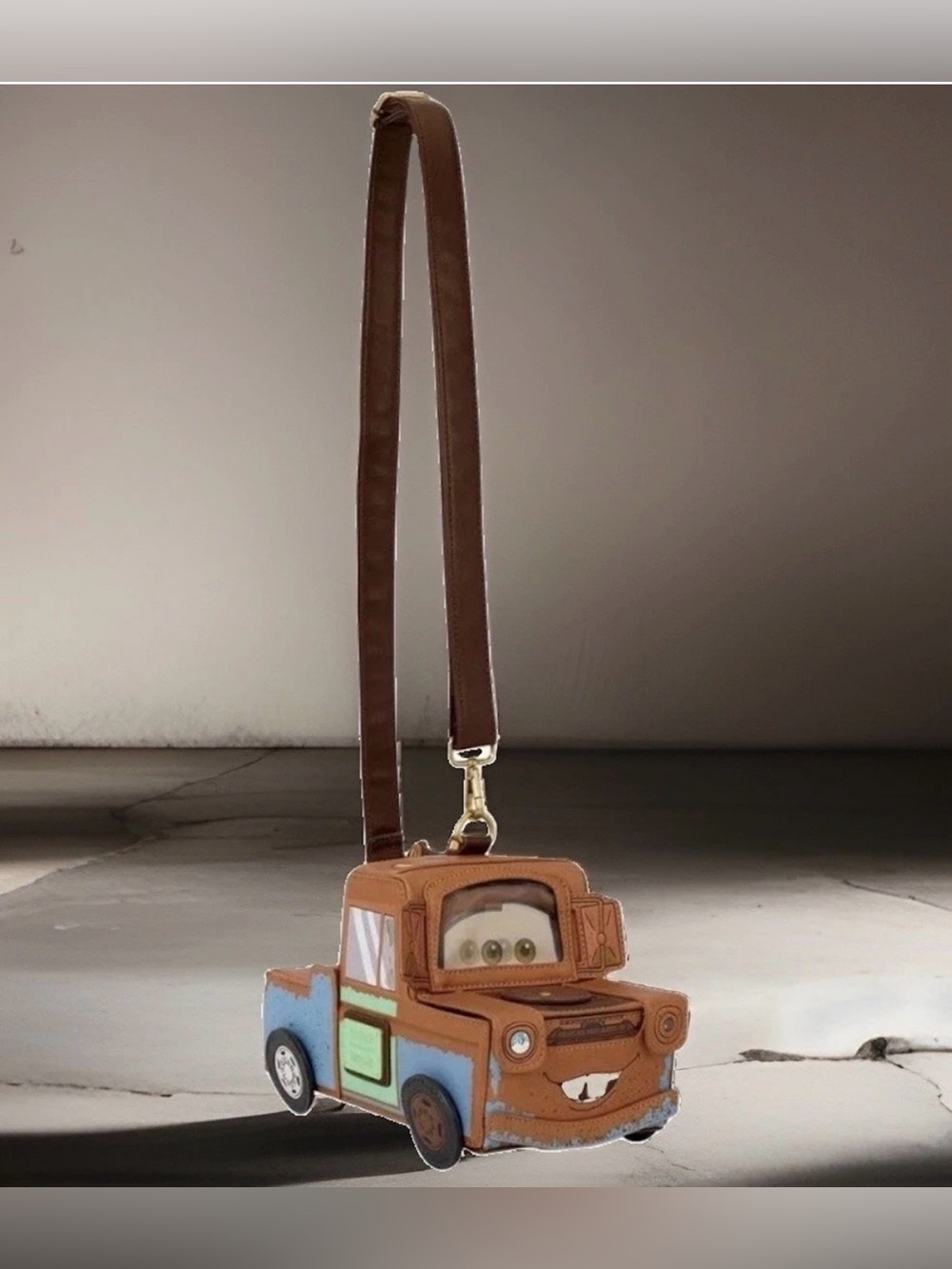 NEW w Tag CARS 20th Anniversary Loungefly Disney Pixar MATER Crossbody Tow Truck - Picture 4 of 5